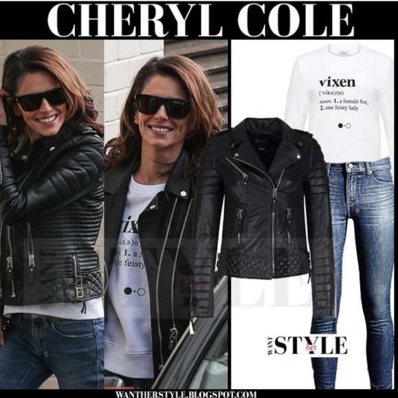 BODA SKINS Leather Jacket Napa Sheep Skin  Kay Michaels 2.0 Black Biker Quilted - Picture 5 of 16